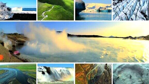 冰岛的自然火山活动