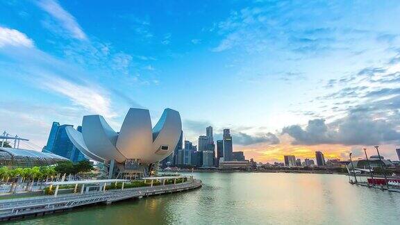 日落在滨海湾金沙新加坡
