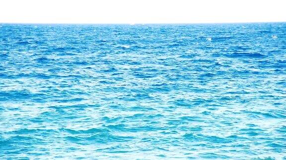 蓝绿色的海