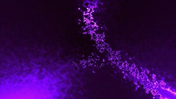 4k抽象流体颜色渐变霓虹紫色背景