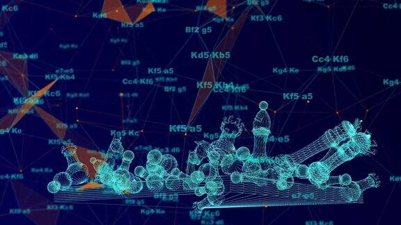 数字象棋带有数字元素的抽象棋盘