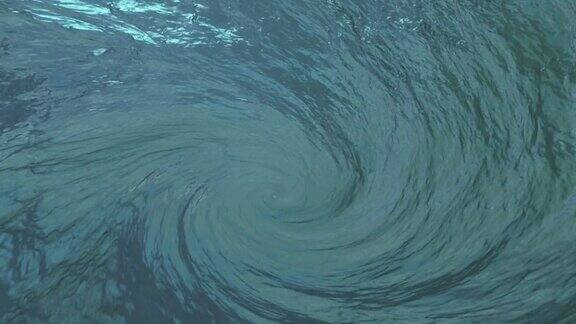 旋转蓝色抽象漩涡漩涡抽象背景动画无缝循环