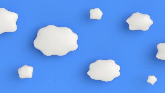 形状多变的云朵壁纸