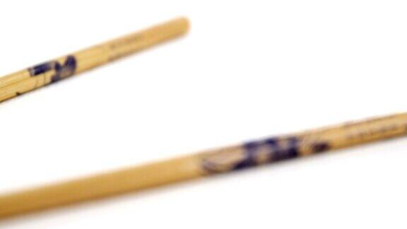 日式筷子的特写