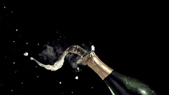 新年香槟慢镜头