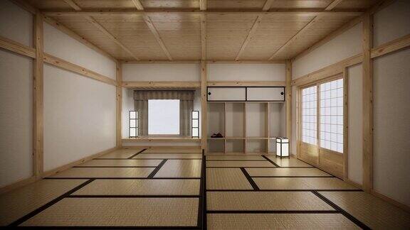 日本空房榻榻米设计最漂亮三维渲染