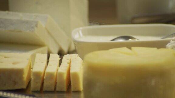 牛奶奶酪慢动作桌