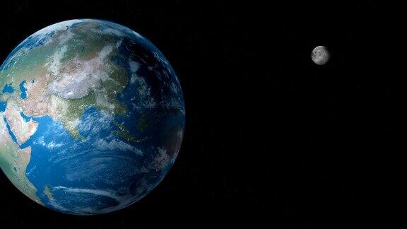 月球卫星在外层空间绕地球旋转