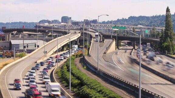 高速公路交通延时摄影