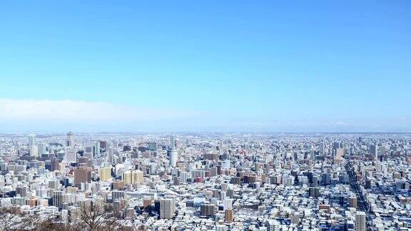 札幌冬天的时间流逝