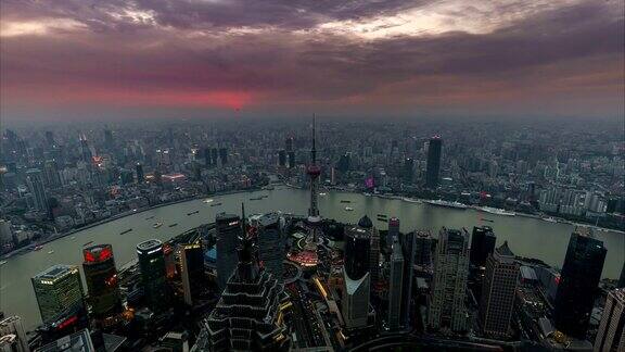 上海城市全天景观