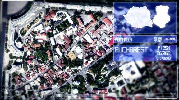 布加勒斯特的未来卫星图像视图