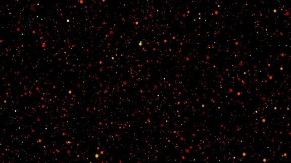 许多明亮的火焰宇宙恒星向前运动