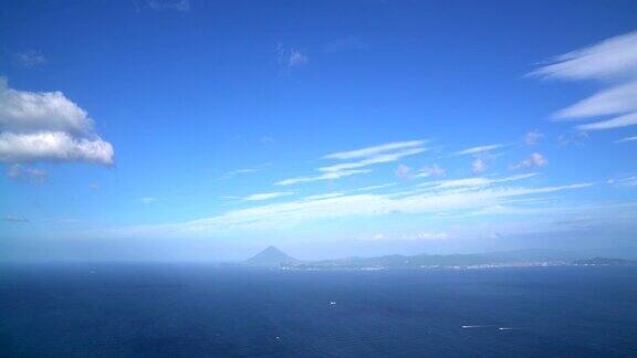 日本鹿儿岛县的海景景观