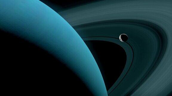 卫星帕克天王星的卫星在外太空围绕天王星行星运行