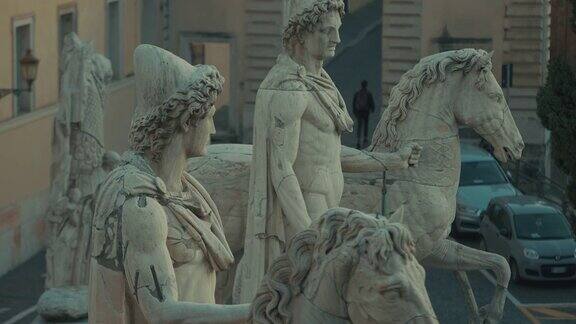 罗马之美:国会山上的雕塑细节