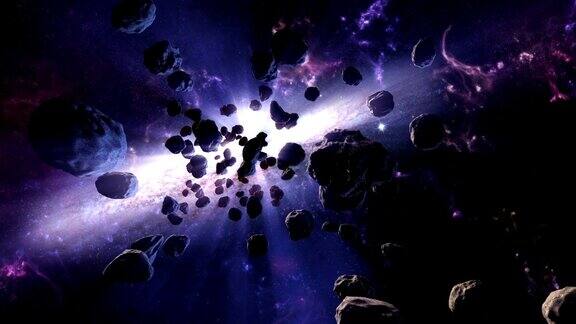 太空中的小行星