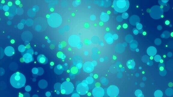 蓝绿色气泡背景