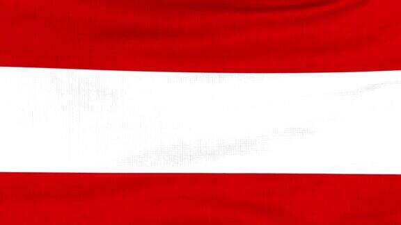 奥地利国旗迎风飘扬