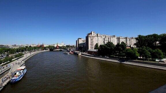 莫斯科河和克里姆林宫(日)莫斯科俄罗斯莫斯科最受欢迎的观点