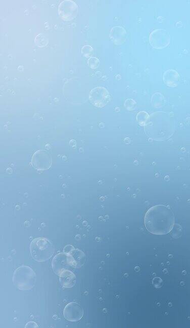 蓝色的泡沫