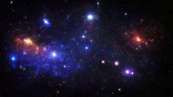 恒星和星系空间背景Loopable天文学