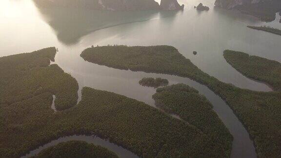 泰国的攀牙湾红树林