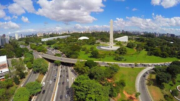 鸟瞰图Ibirapuera圣保罗巴西
