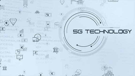 5G和AI技术全球通信网络概念