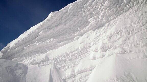 冬季仙境雪墙极地气候