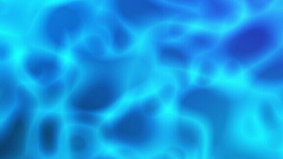 循环焦散线的涟漪蓝色水面背景动画