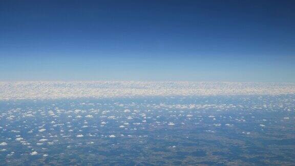 夏日阿姆斯特丹飞机乘客窗口视图航空全景4k瑞士