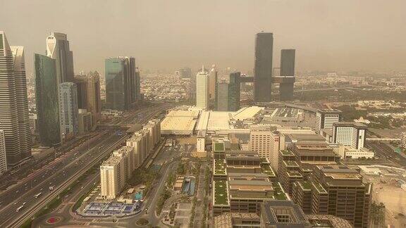 迪拜这座美丽城市的空中景观