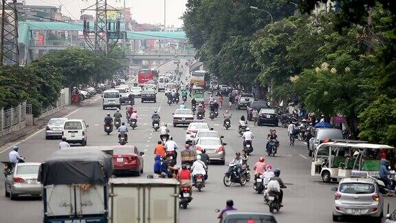 西贡街道上的交通状况
