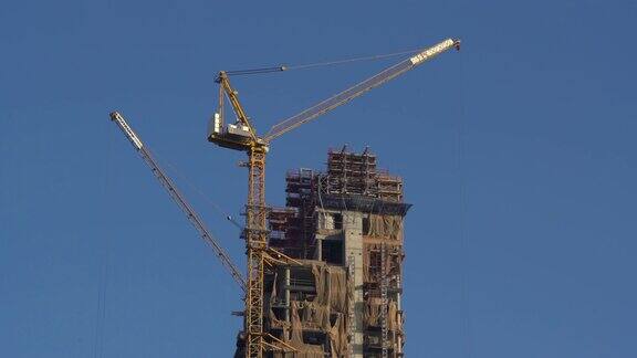 实时建筑工地在迪拜阿联酋