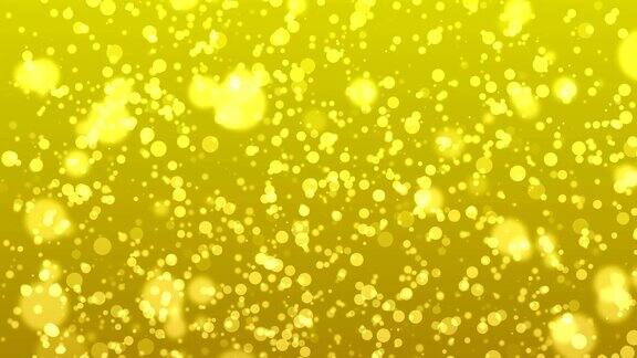 粒子斑点黄色4k
