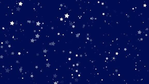 星星星形闪闪发光蓝色背景