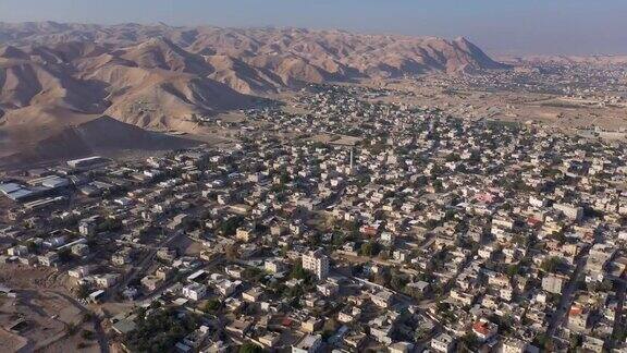 巴勒斯坦领土杰里科城鸟瞰全景