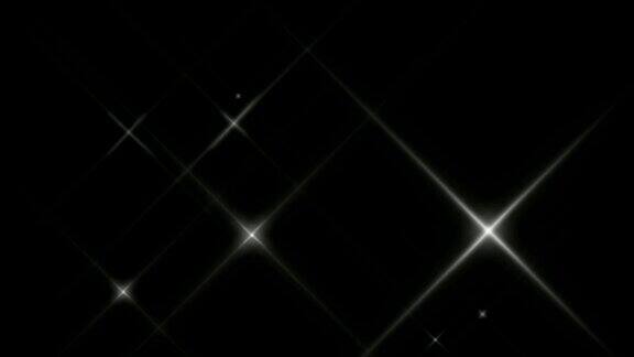 闪烁的星星运动图形与夜晚的背景