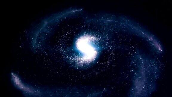 太空动画背景与星云星星银河系银河系和星云动画银河蓝在太空