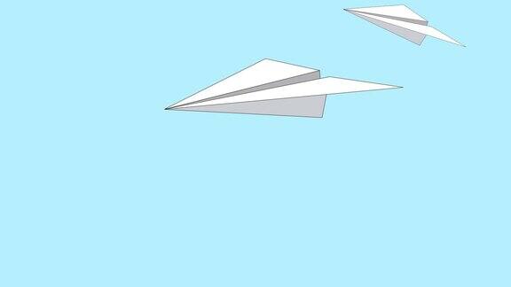纸飞机飞行纸飞机平面设计视频说明