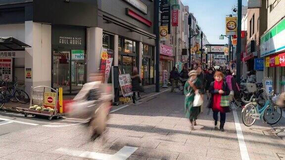 在日本东京品川东岸吉座购物街挤满了游客