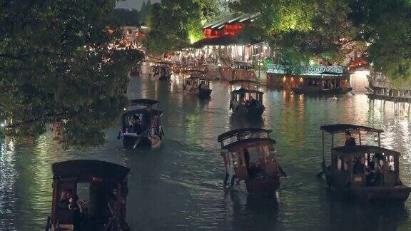 中国乌镇古老的水镇