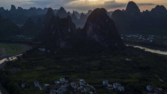 桂林山水甲天下航拍
