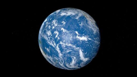 从外太空看到的地球上的太平洋