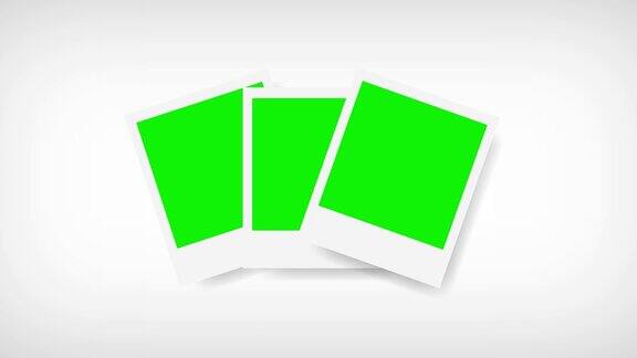 图片框与绿色屏幕为您的照片白色背景