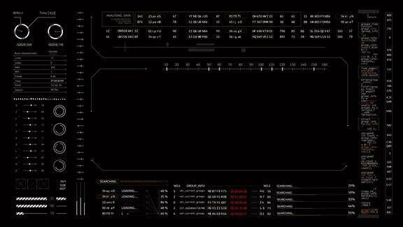 PNGαHUD技术用户界面科幻信息板