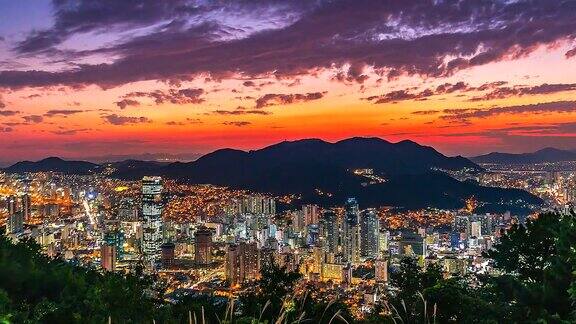 韩国釜山城市景观