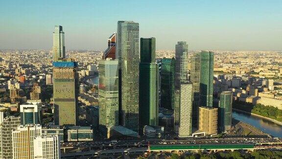 莫斯科商业中心鸟瞰图