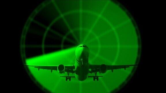 机场雷达发现飞机接近跑道